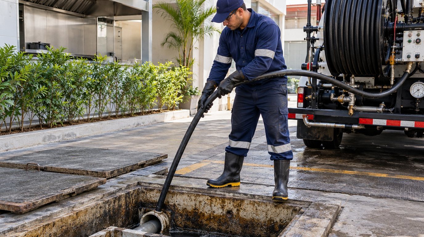Hidrojateamento de Caixa de Gordura em Belo Horizonte‑MG