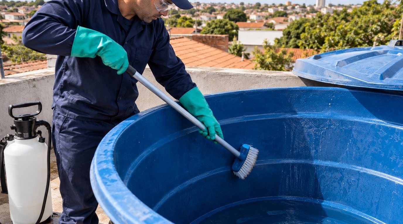 Higienização e Desinfecção da Caixa d'Água em Belo Horizonte‑MG