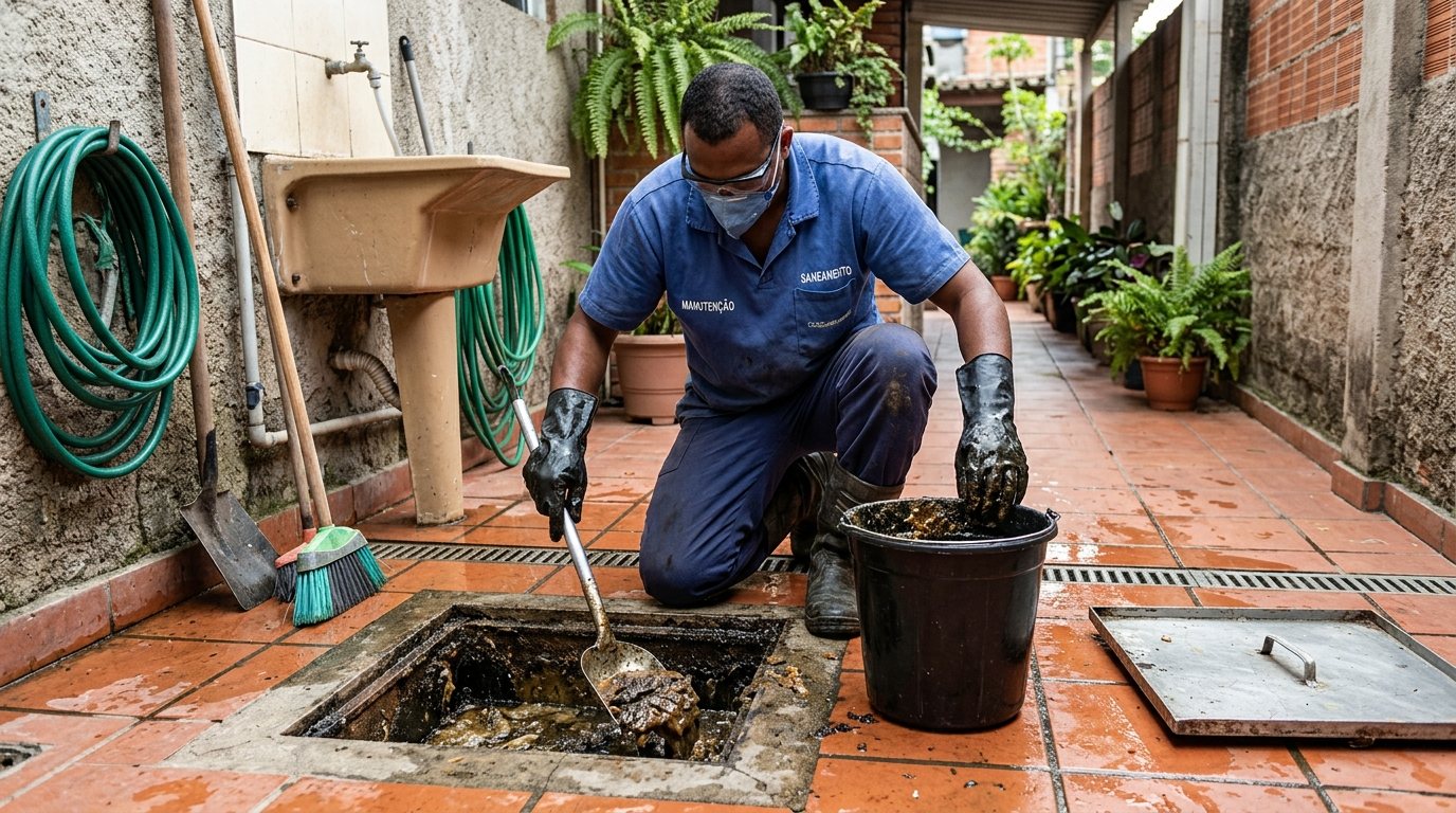 Limpeza de Caixa de Gordura Comercial em Belo Horizonte‑MG