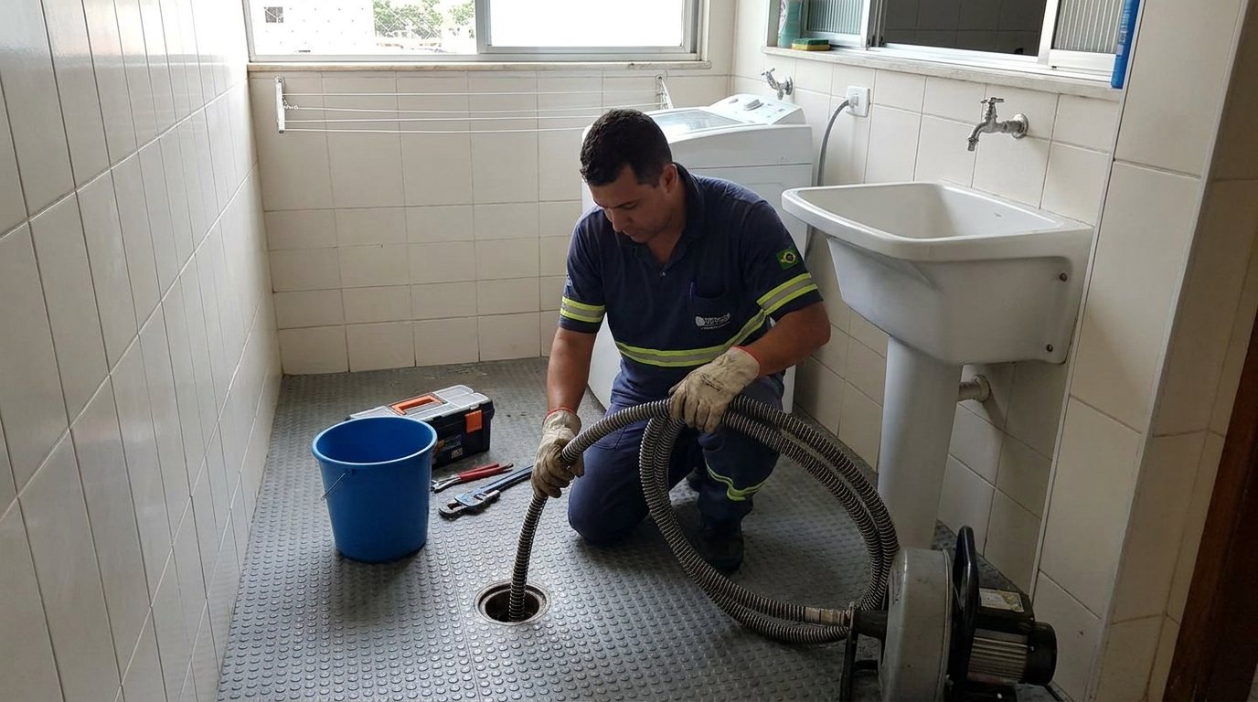 Ponto de Esgoto na Lavanderia em Belo Horizonte‑MG